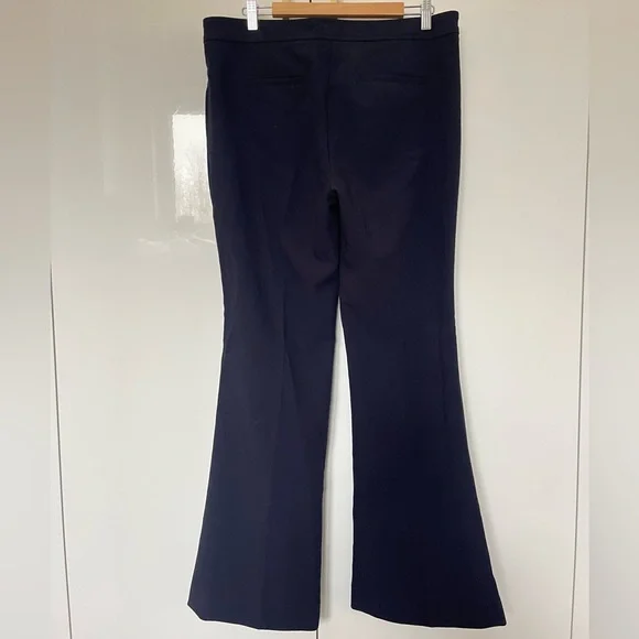 Banana Republic x Olivia Palermo navy flare by pants sz 12 - Picture 2 of 4
